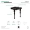 Kingston Brass VPB5324K Imperial 32" Basin Console Sink W/ 4" Faucet Holes, Black VPB5324K - alternate 2